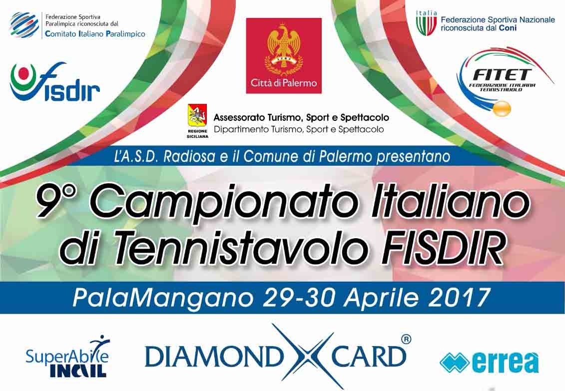 Locandina Campionati Italiani Fisdir 2017