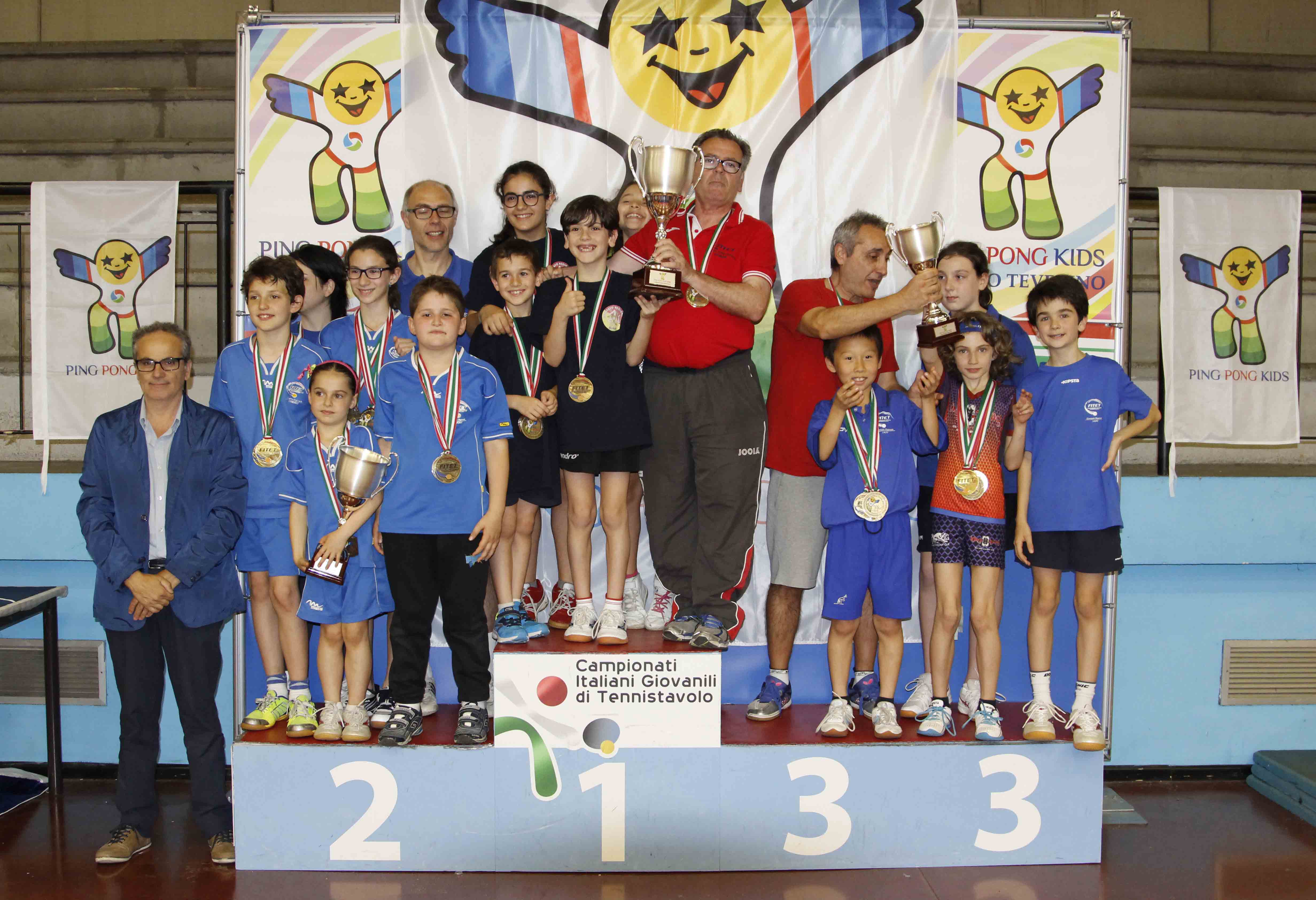 Ping Pong Kids 2016 podio