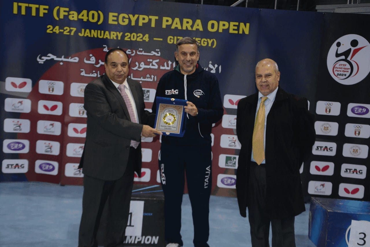 Alessandro Arcigli premiato allEgypt Para Open 2024
