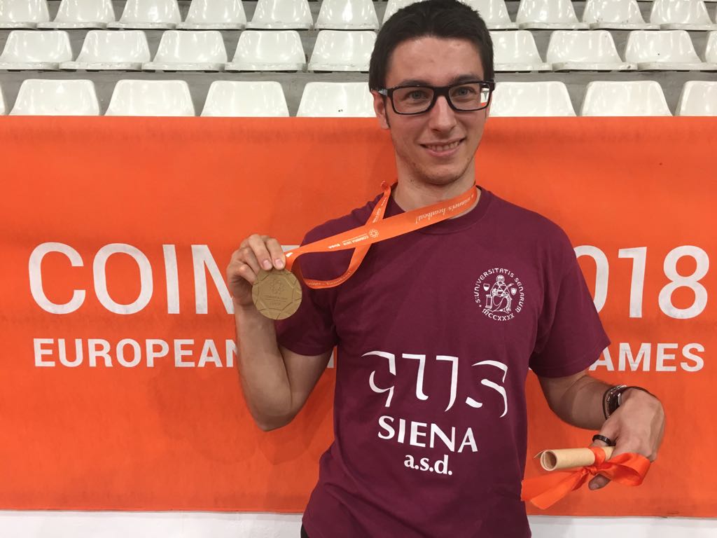 Francesco Lorenzini di bronzo Giochi Europei Universitari 2018