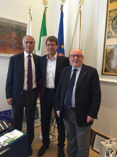 Franco Sciannimanico con Giovanni Malagò e Thomas Weikert3
