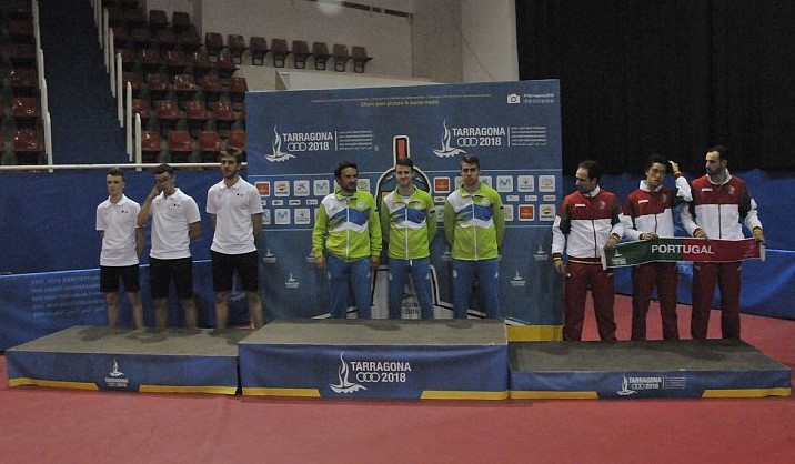 Giochi del Mediterraneo 2018 podio maschile a squadre