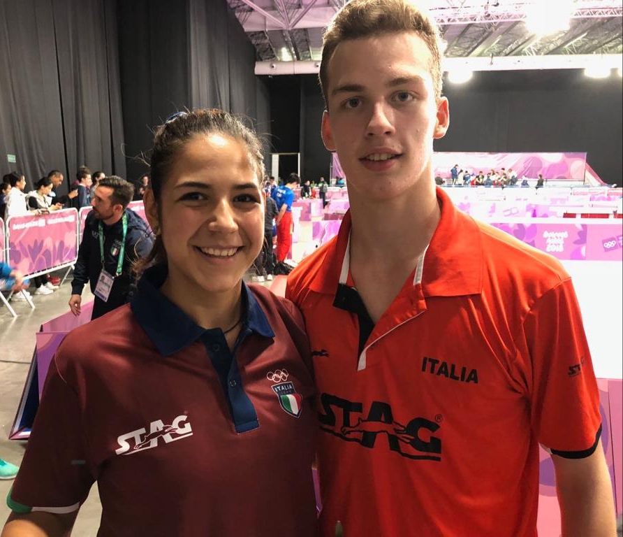 Jamila Laurenti e Matteo Mutti contro la Cina Giochi Olimpici Giovanili 2018