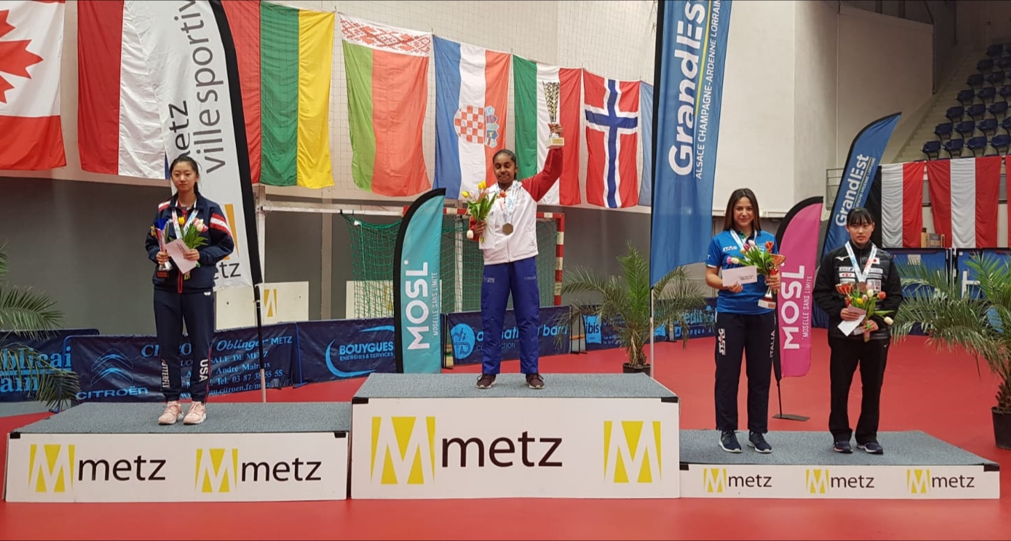 Jamila Laurenti podio singolare juniores Open di Francia giovanile 2019