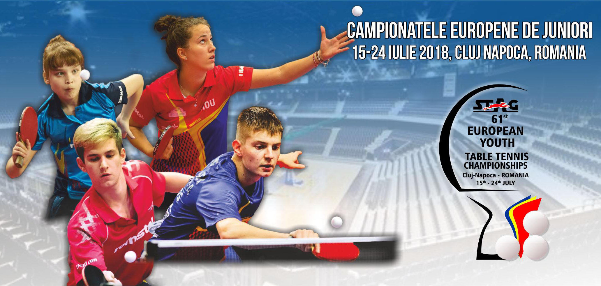 Logo Campionati Europei Giovanili 2018 a Cluj Napoca