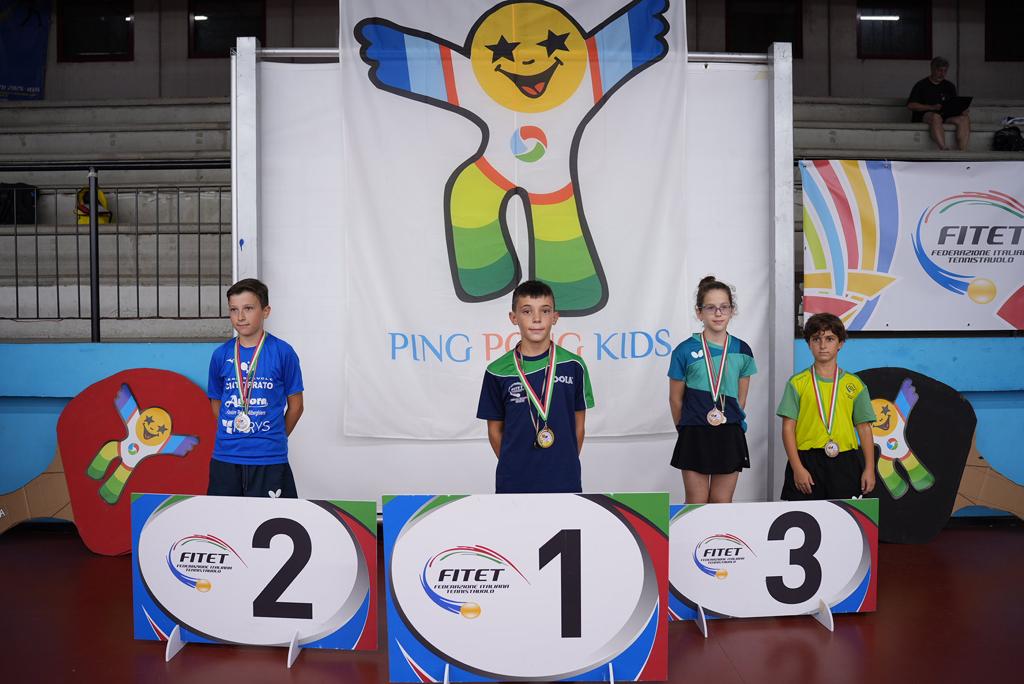 Ping Pong Kids 2023 podio singolare TTX Over 2000