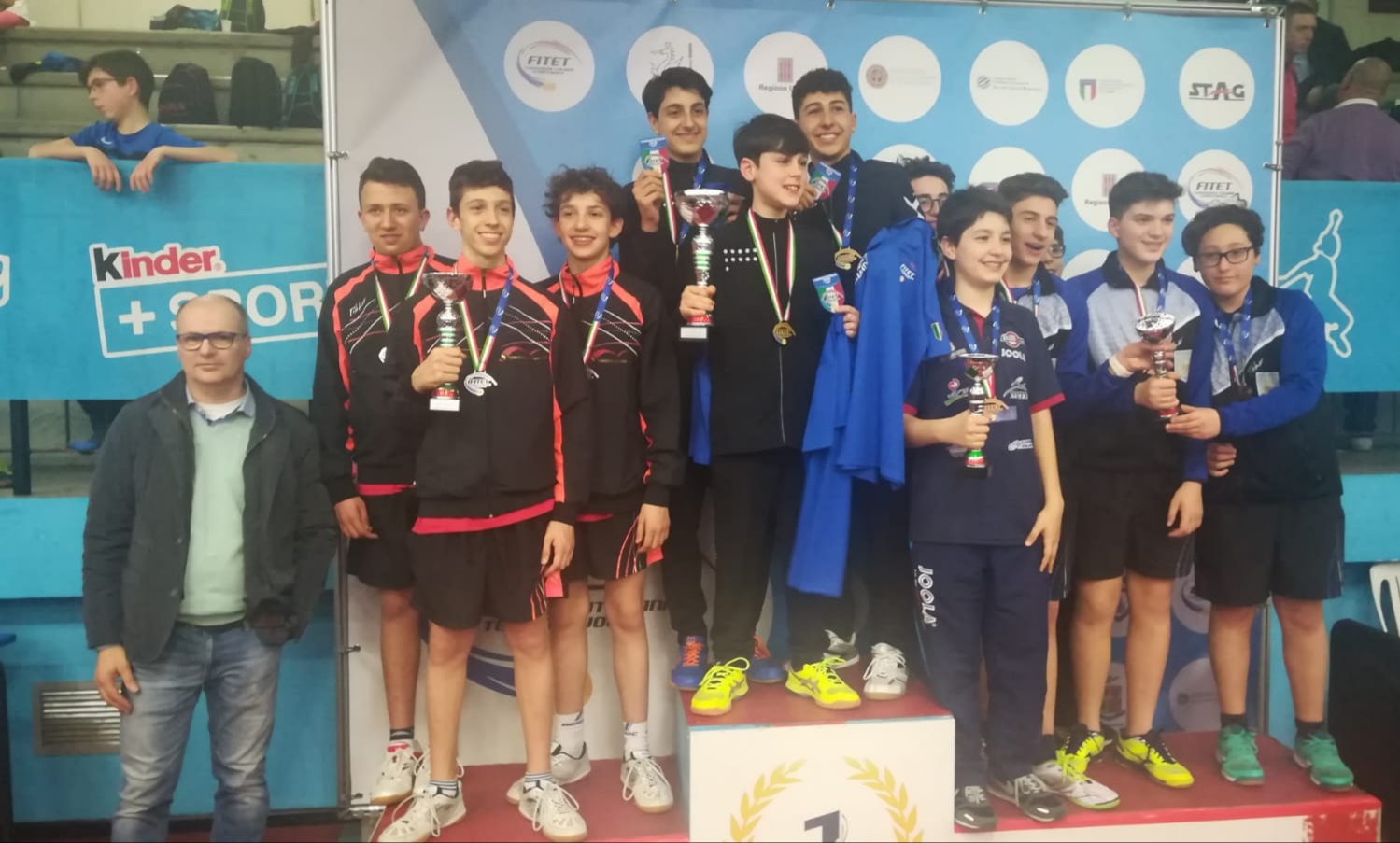 Podio Allievi Campionati Italiani giovanili a squadre 2019