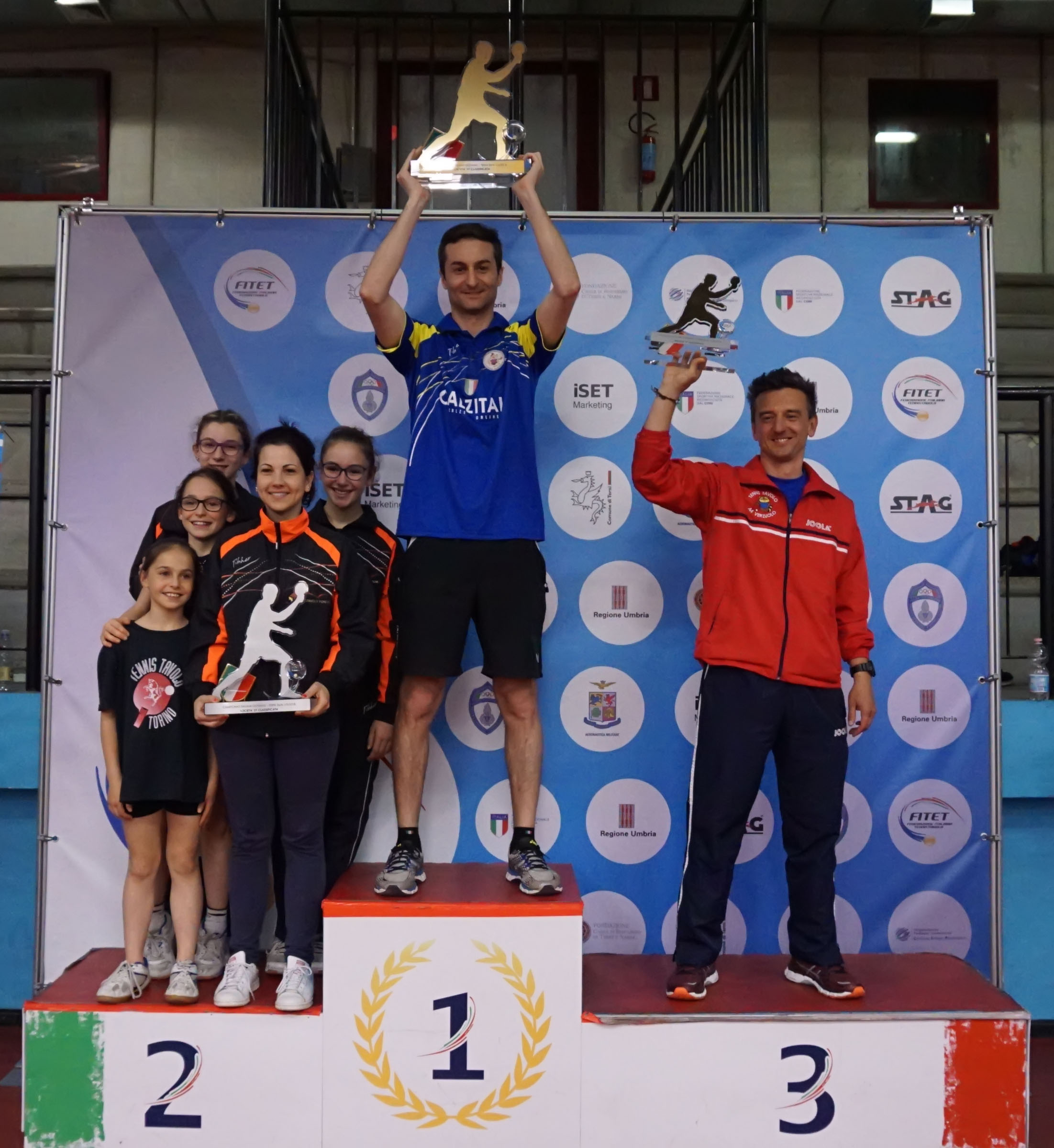 Podio Classifica di società Campionat Italiani Giovanili Terni 2018