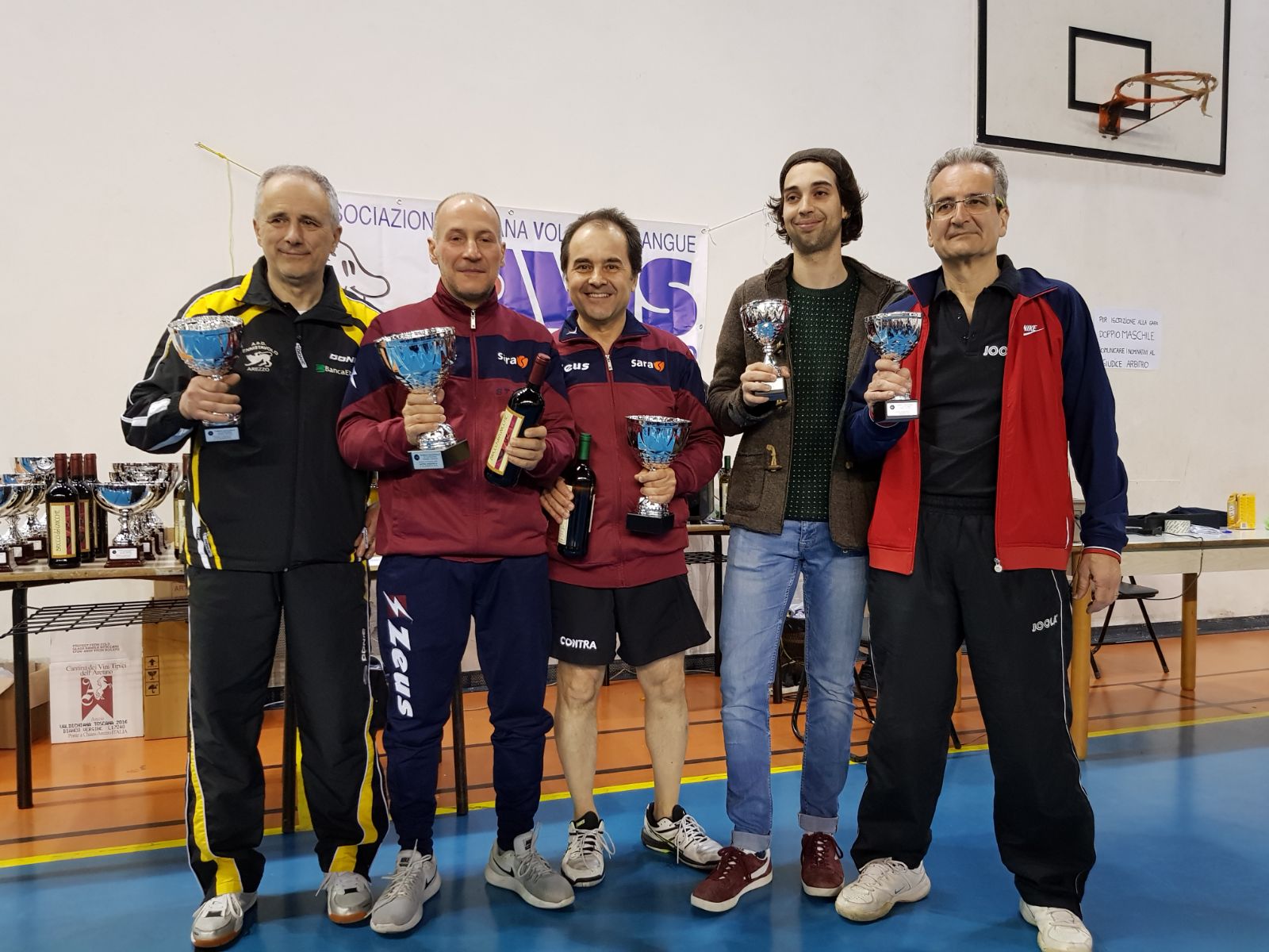 Podio doppio maschile quinta categoria Arezzo aprile 2018