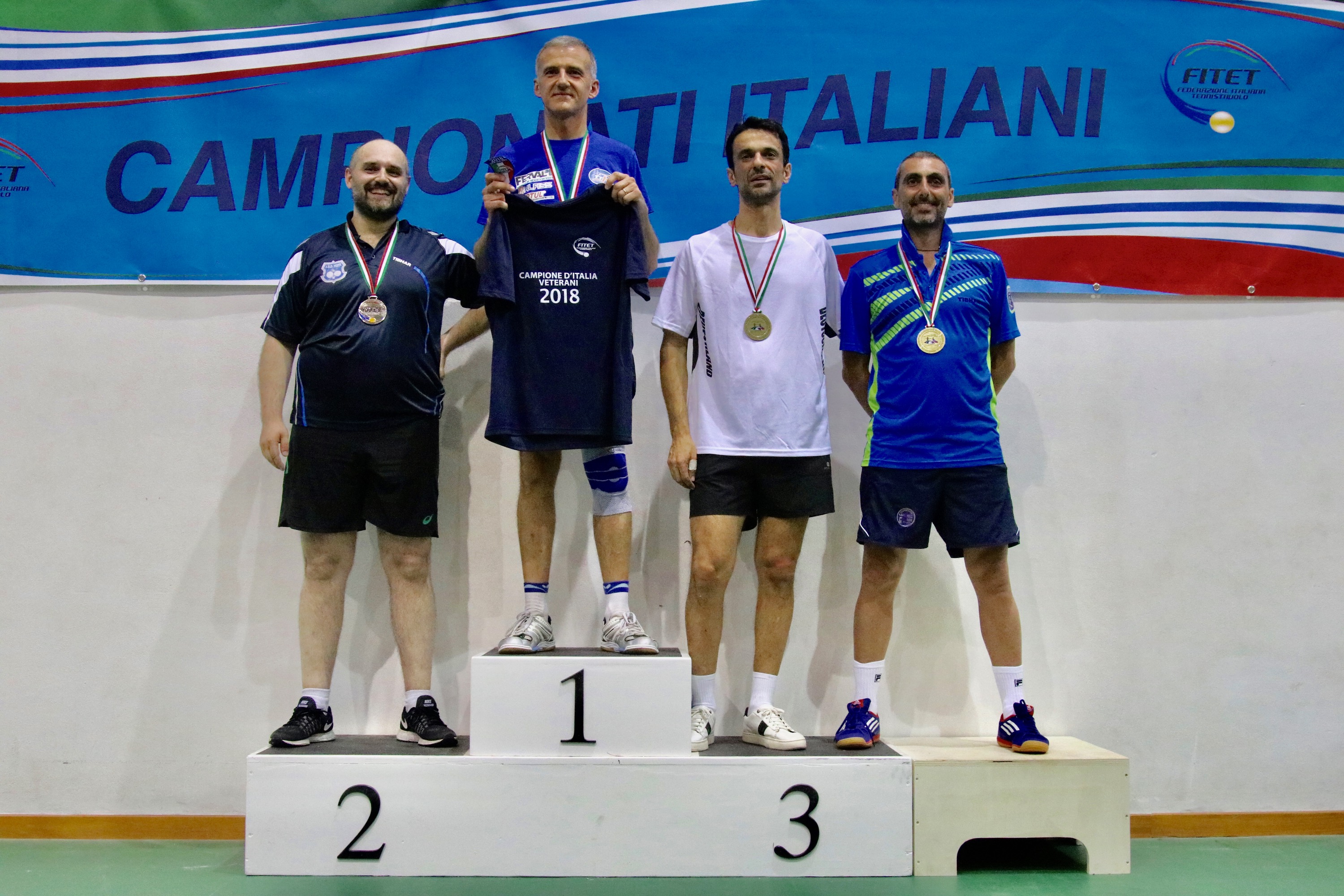 Podio singolare maschile Over 40 Porto Santo Stefano 2018