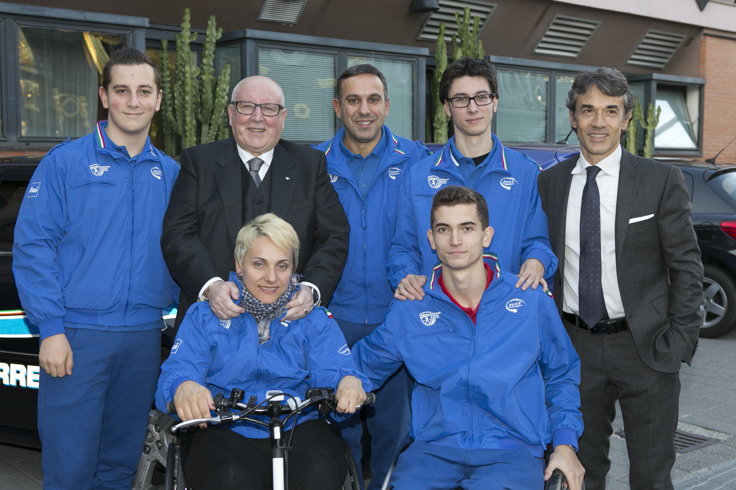 Presidente Sciannimanico con i paralimpici