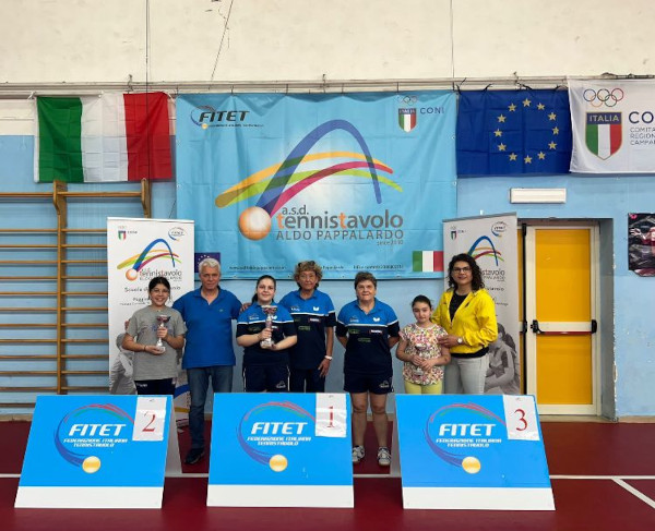 Trofeo CONI regionale Campania 2023 podio femminile
