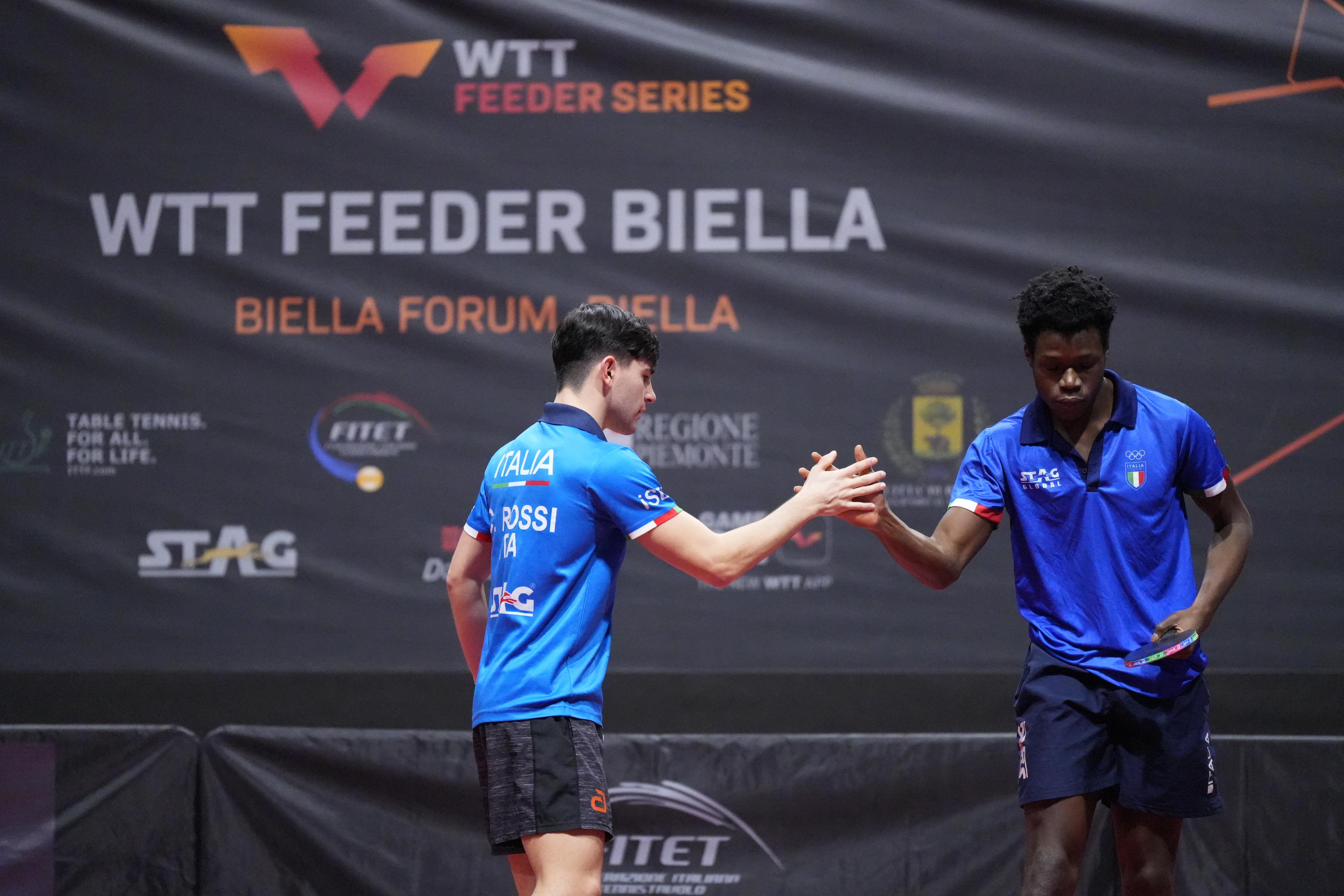 WTT Feeder Biella 2023 John Oyebode e Carlo Rossi terzi nel doppio