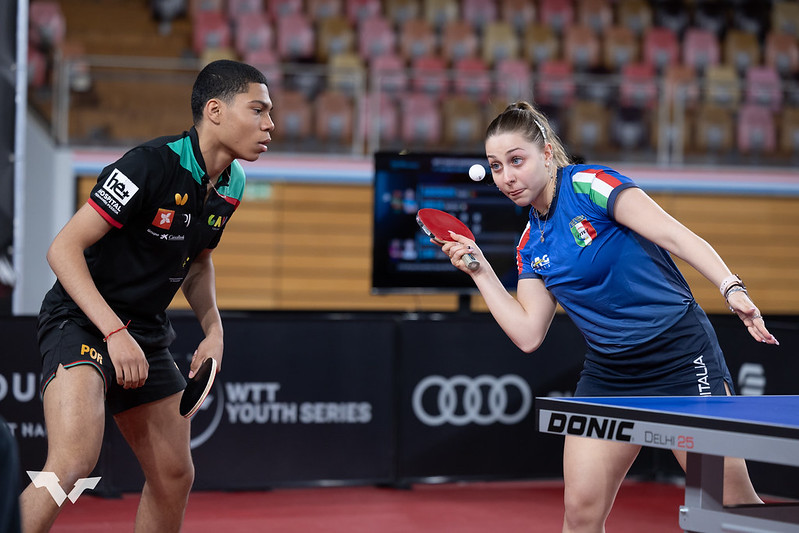 WTT Youth Contender Luxembourg 2024 Nicole Arlia e Tiago Abiodun in azione