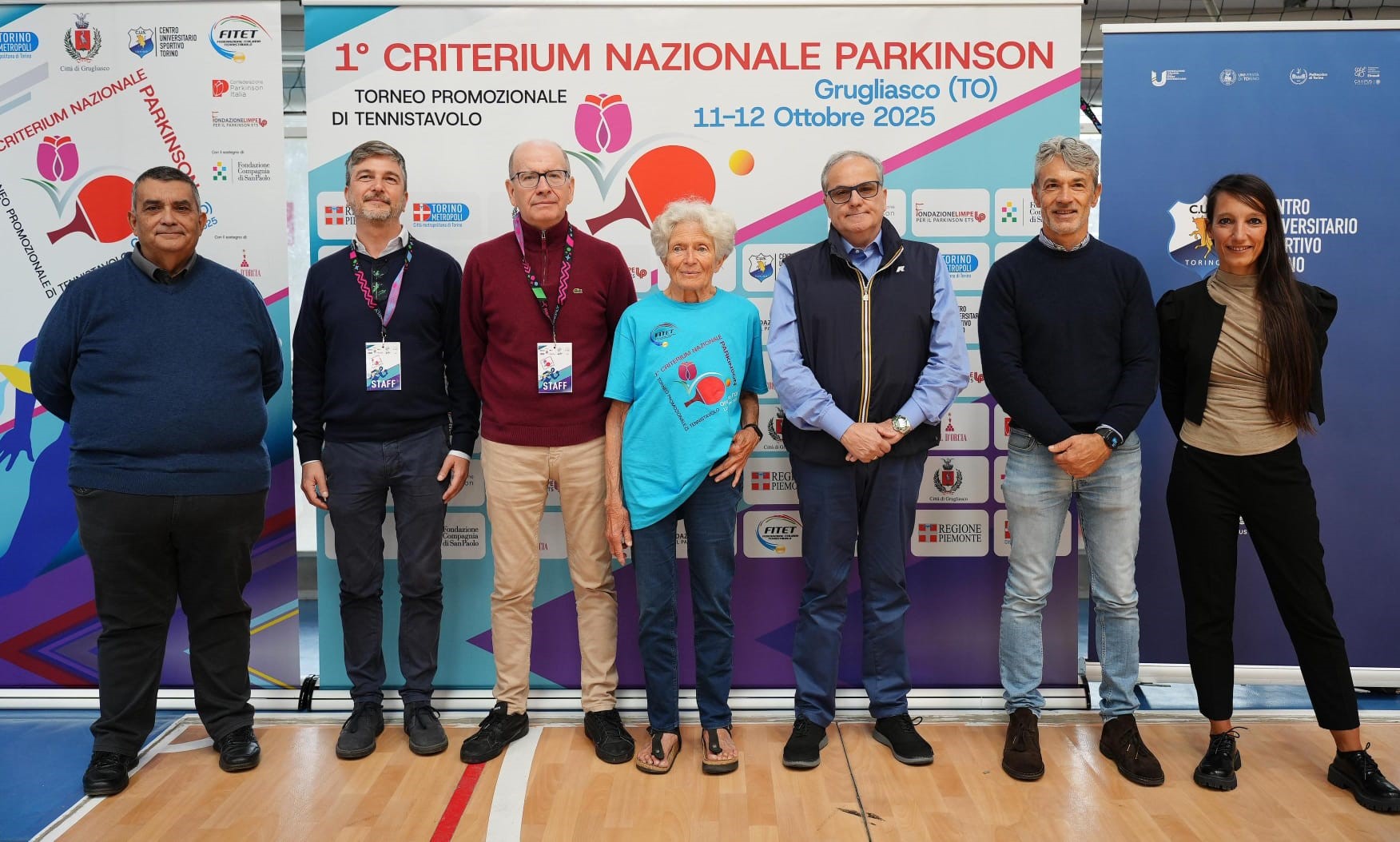 1 Criterium Nazionale Parkinson dirigenti FITeT e testimonial Tiziana Nasi