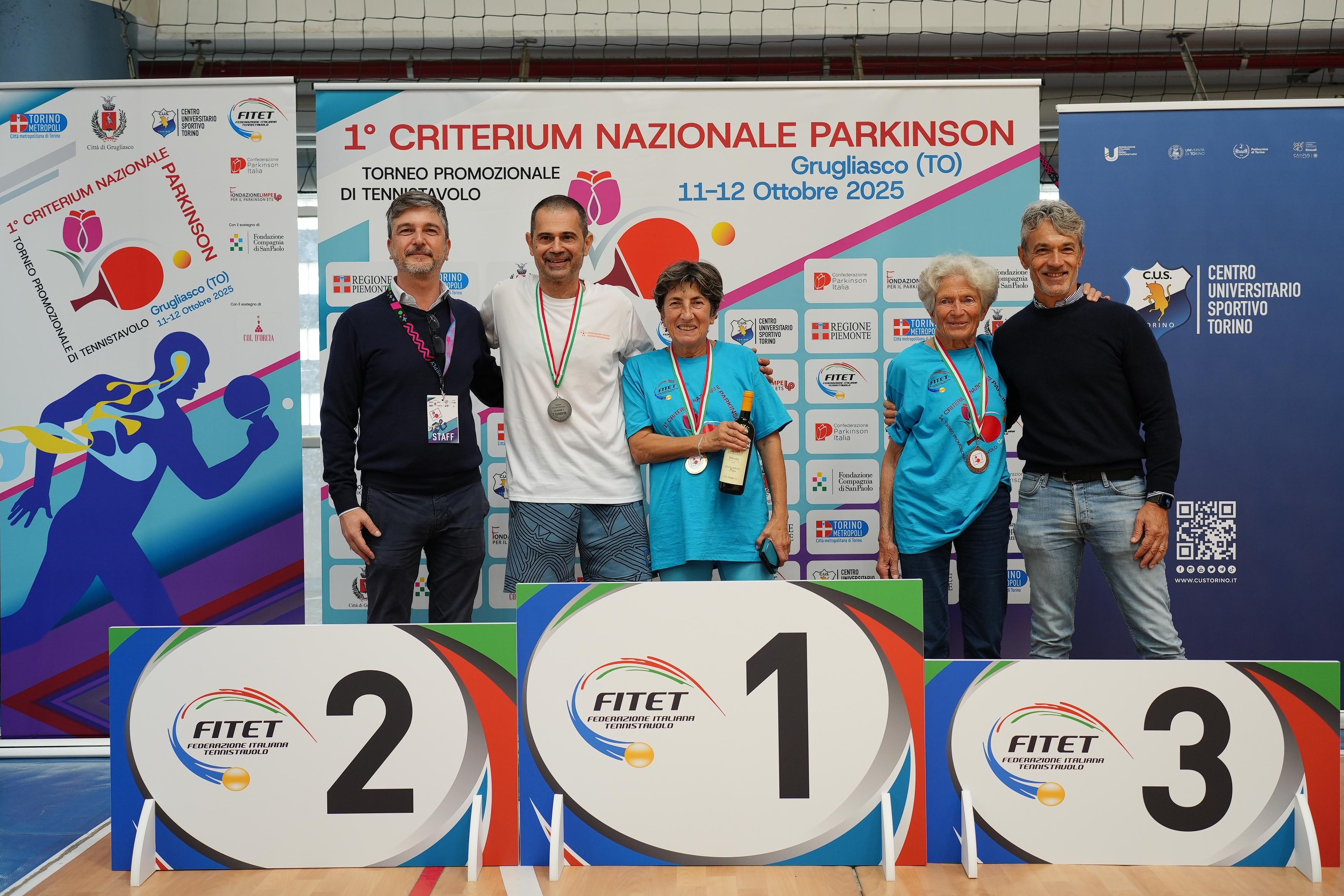 1 Criterium Nazionale Parkinson podio consolation di classe 2