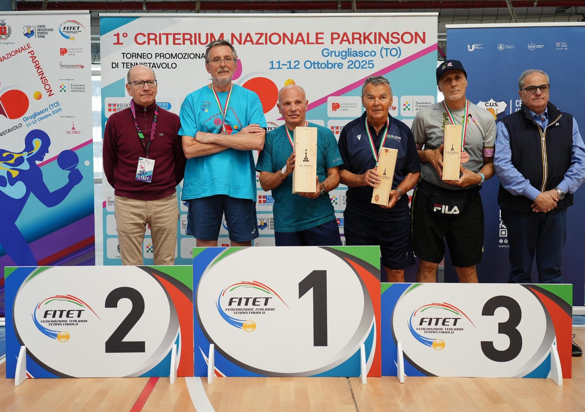 1 Criterium Nazionale Parkinson podio della gara Open
