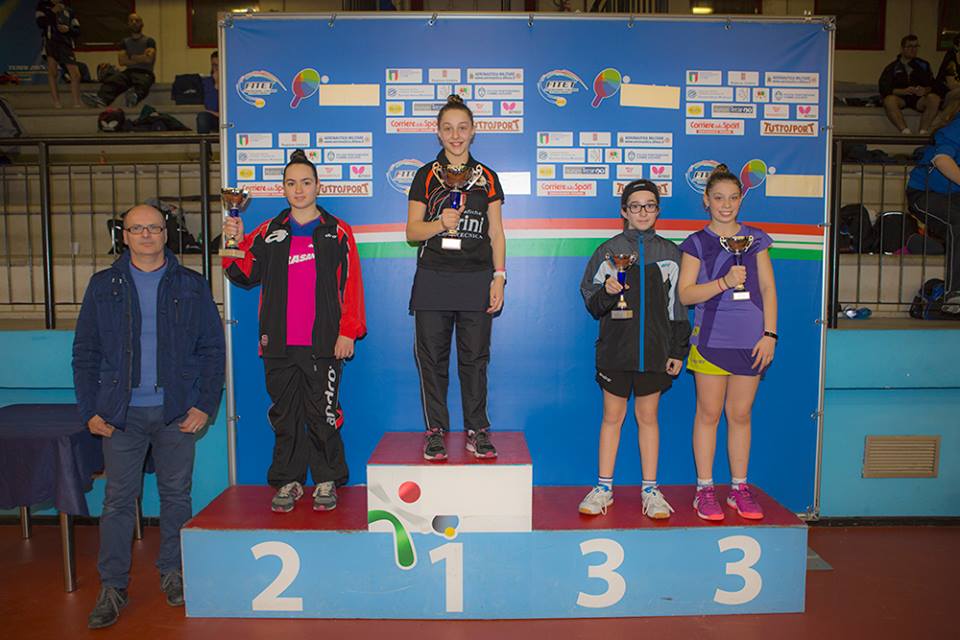 Podio Ragazze Terni febbraio 2017