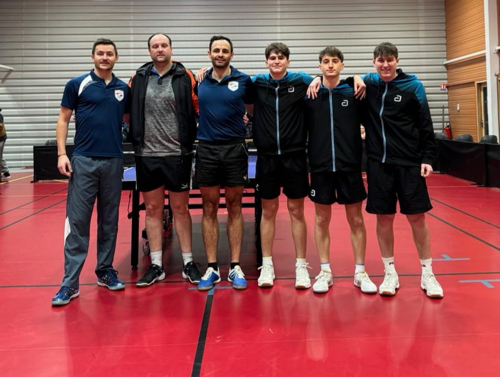 A4 Verzuolo contro il SAM Tennis de Table di Merignac nei quarti della TT InterCup 2023 2024