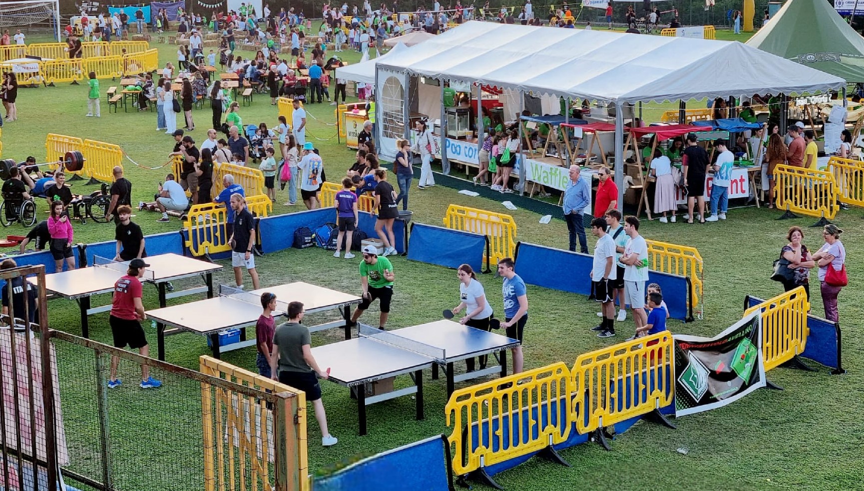Area tennistavolo dello Strurno Sport Festival 2023