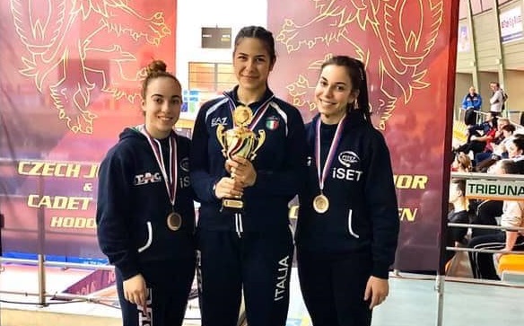 Arianna Barani Jamila Laurenti e Valentina Roncallo in Nazionale