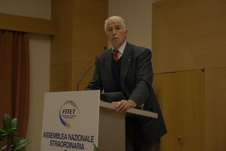 Assemblea Elettiva 2021 Giovanni Malagò sul palco