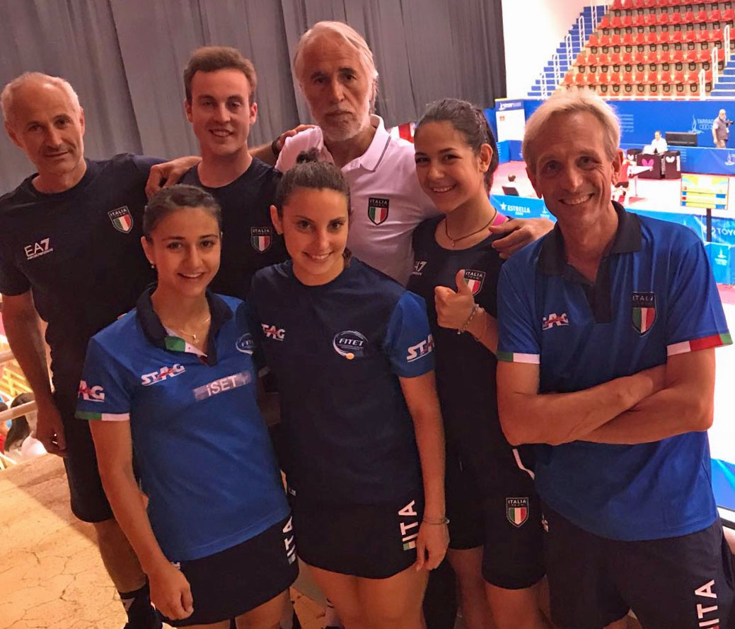 Azzurri con presidente Giovanni Malagò