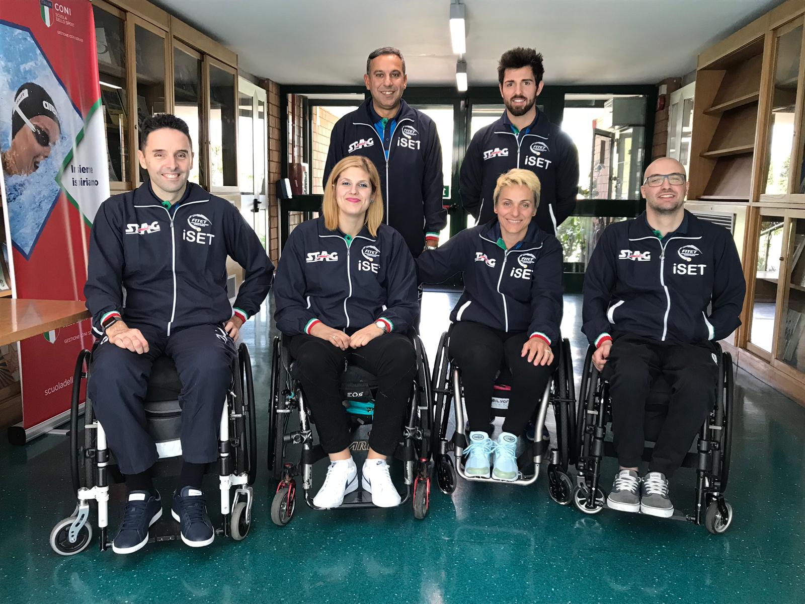 Azzurri paralimpici gruppo per i Mondiali 2018
