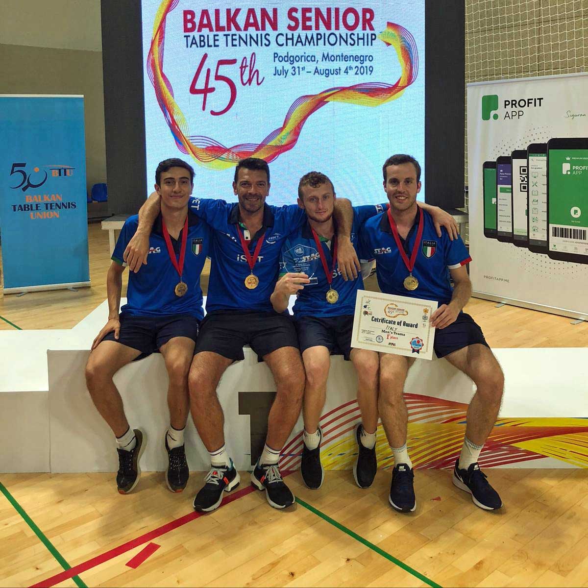 Azzurri primi a squadre ai Balkan Senior Championships 2019 2