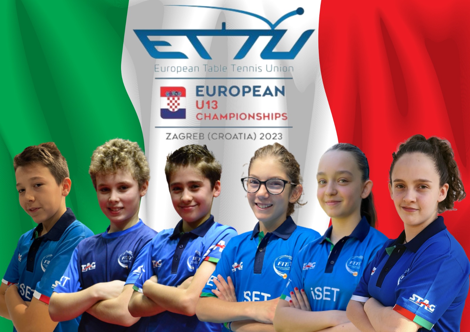 Azzurrini ai Campionati Europei Under 13 di Zagabria 2023