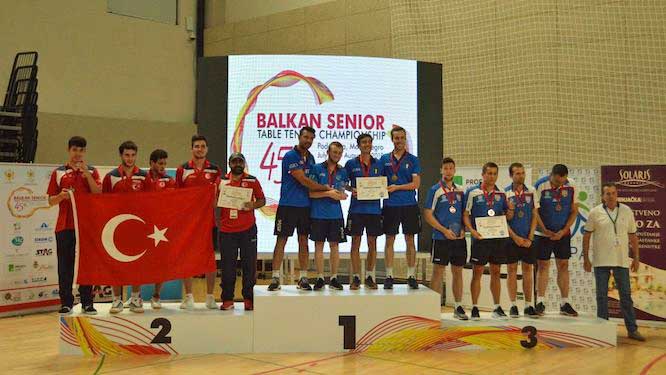 Balkan Senior Championships 2019 podio a squadre maschile