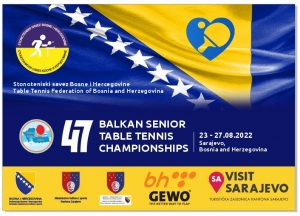 Balkan Senior Championships 2022 a Sarajevo logo