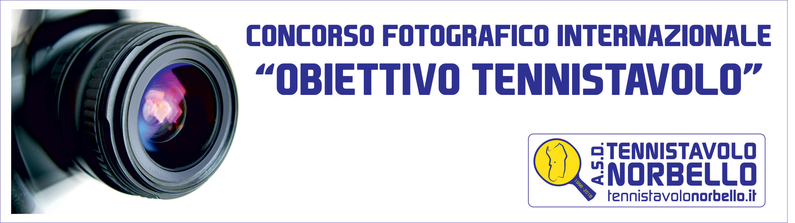 Banner Concorso Fotografico Internazionale Obiettivo Tennistavolo