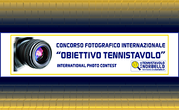 Banner Concorso Fotografico Internazionale Obiettivo Tennistavolo 2024