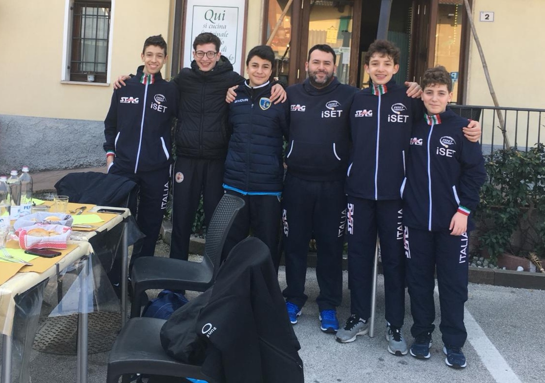 Cadetti azzurri in stage a Castel Goffredo marzo 2019