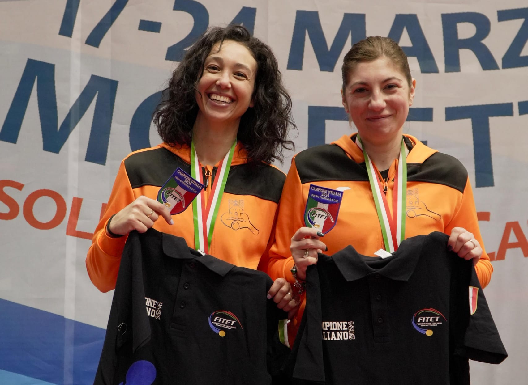 Campionati Assoluti di seconda e di terza categoria di Molfetta 2024 Ileana Irrera e Rossella Scardigno campionesse del doppio femminile di te