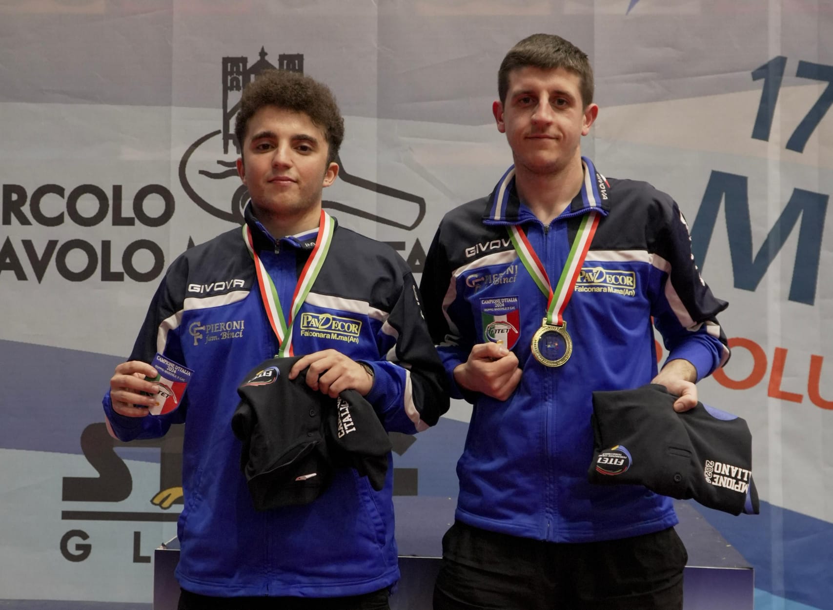 Campionati Assoluti di seconda e di terza categoria di Molfetta 2024 Nicolò Pierpaoli e Gabriele Barchiesi campioni del doppio maschile di terza cate