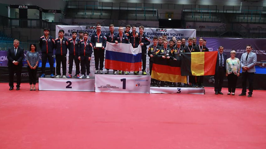 Campionati Europei Giovanili 2019 podio a squadre juniores maschile