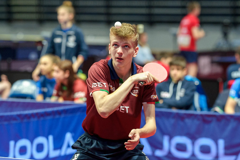 Campionati Europei Giovanili 2022 Giacomo Izzo al servizio