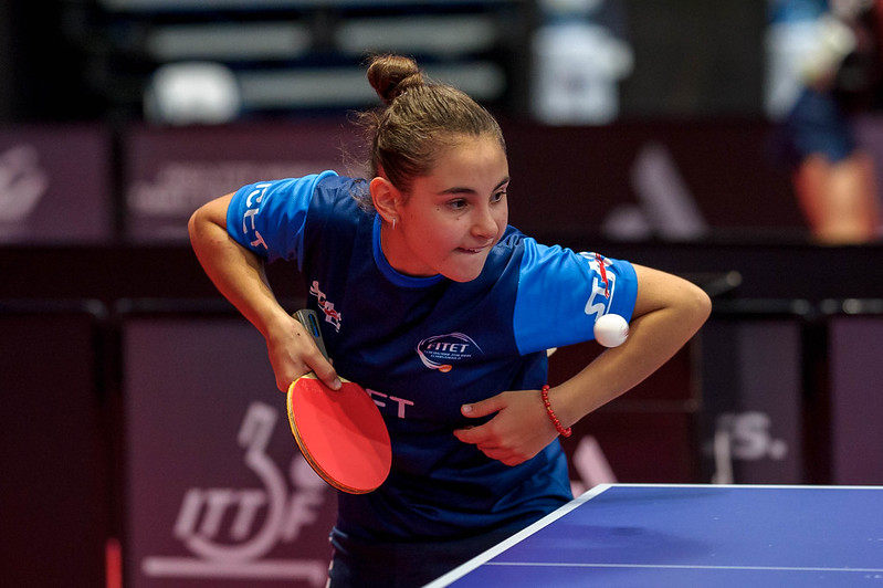 Campionati Europei Giovanili 2022 Sofia Minurri al servizio