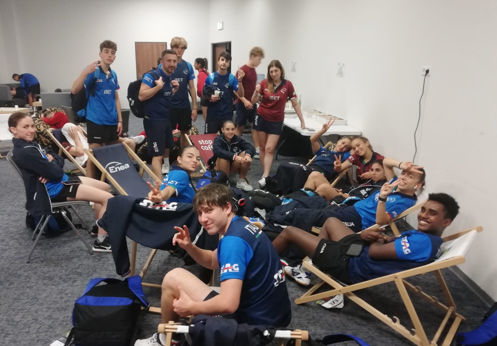 Campionati Europei Giovanili 2023 gli azzurri durante un momento di relax