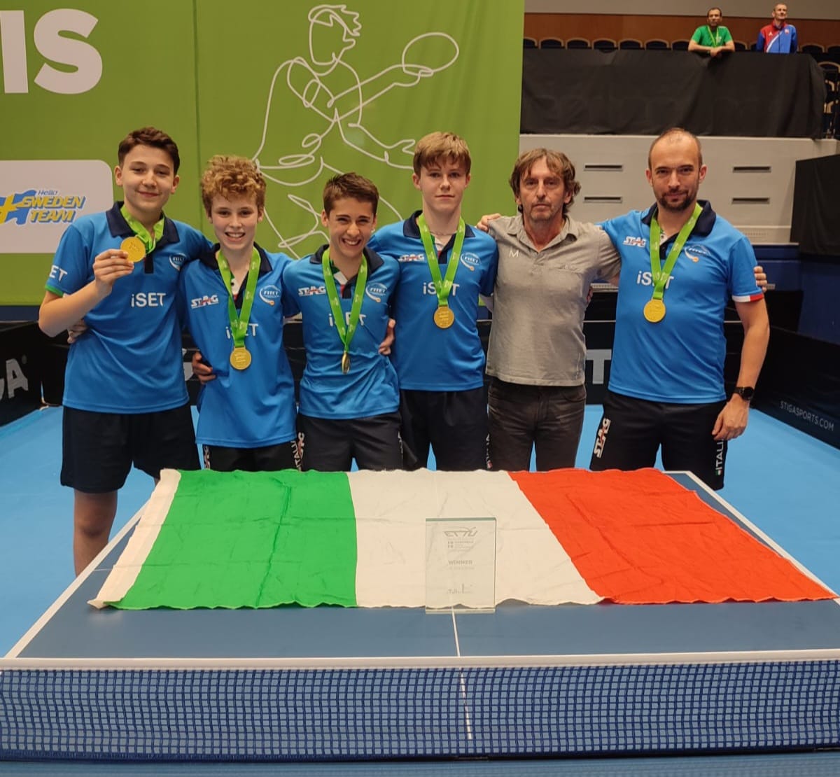 Campionati Europei Giovanili 2024 squadra azzurra Under 15 maschile campione dEuropa