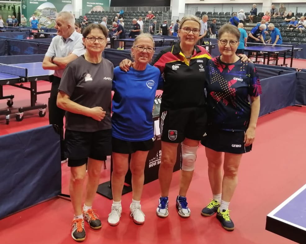 Campionati Europei Master di Novi Sad 2025 Sonja Milic ed Ekaterina Krasnova in finale nel doppio Over 70
