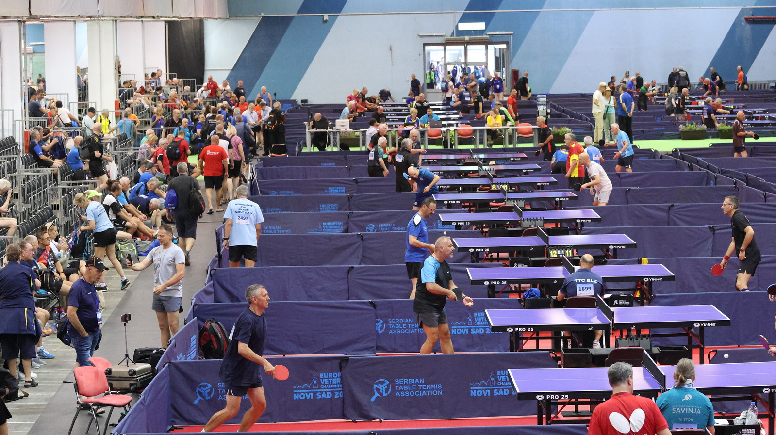 Campionati Europei Master di Novi Sad 2025 panoramica singolari