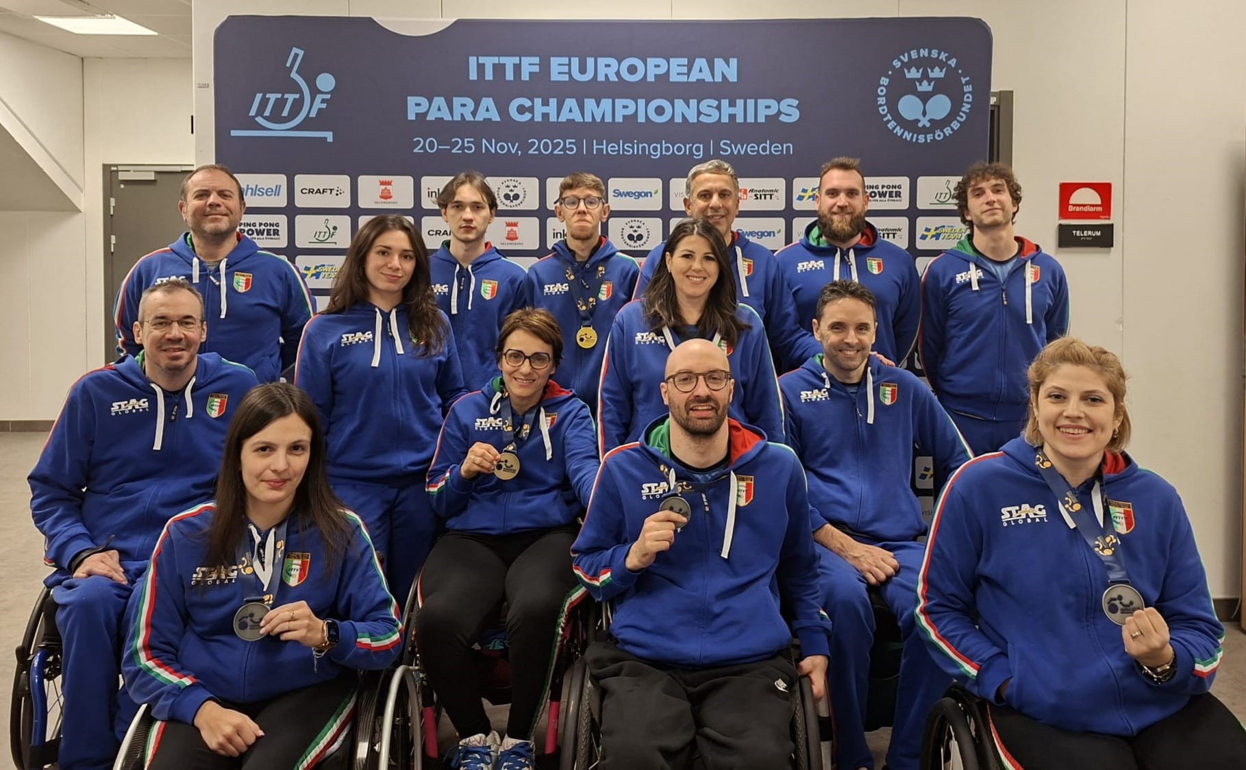 Campionati Europei Paralimpici di Helsingborg 2025 azzurri con le medaglie dei singolari