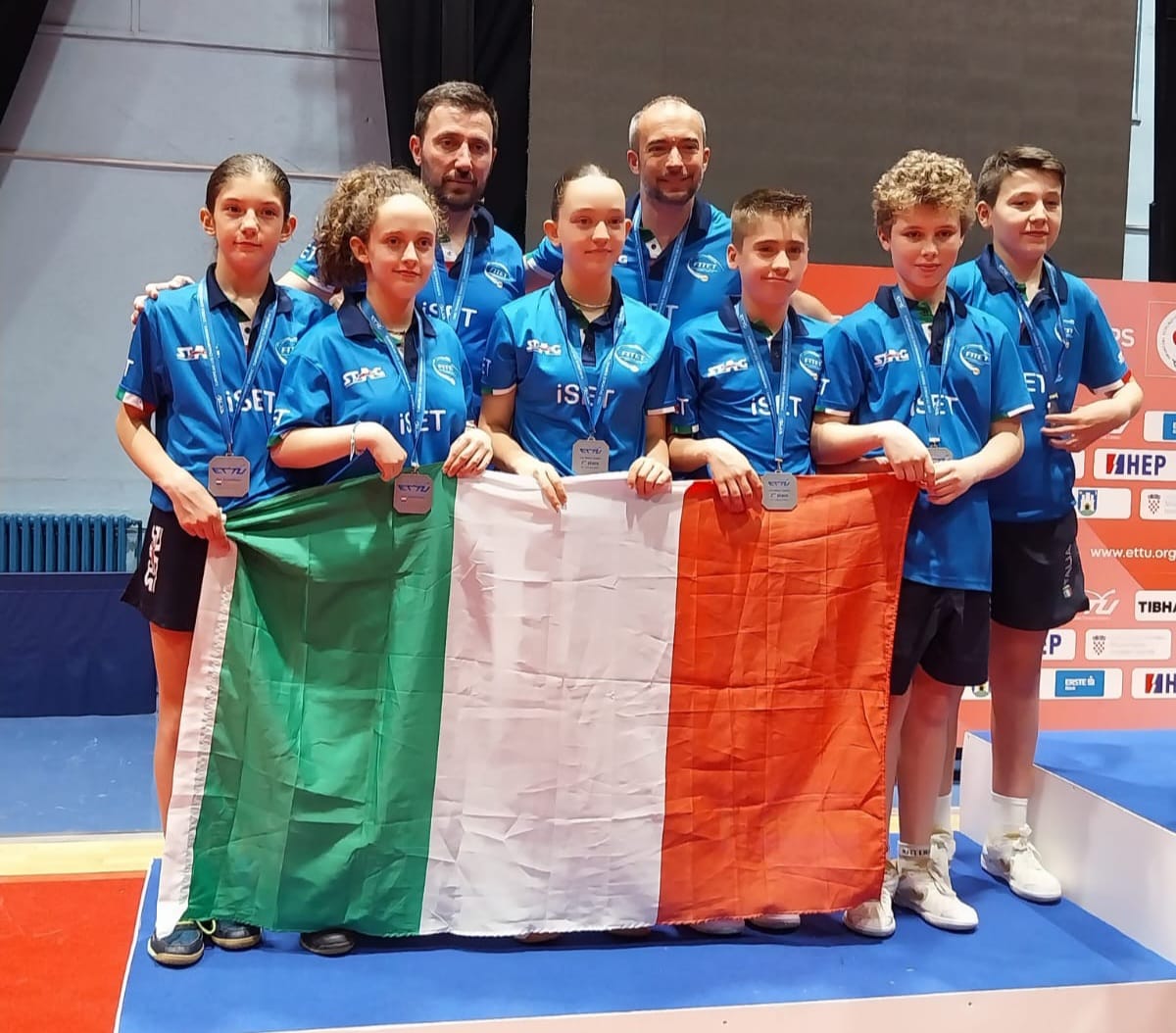 Campionati Europei Under 13 2023 Italia argento nella gara a squadre miste