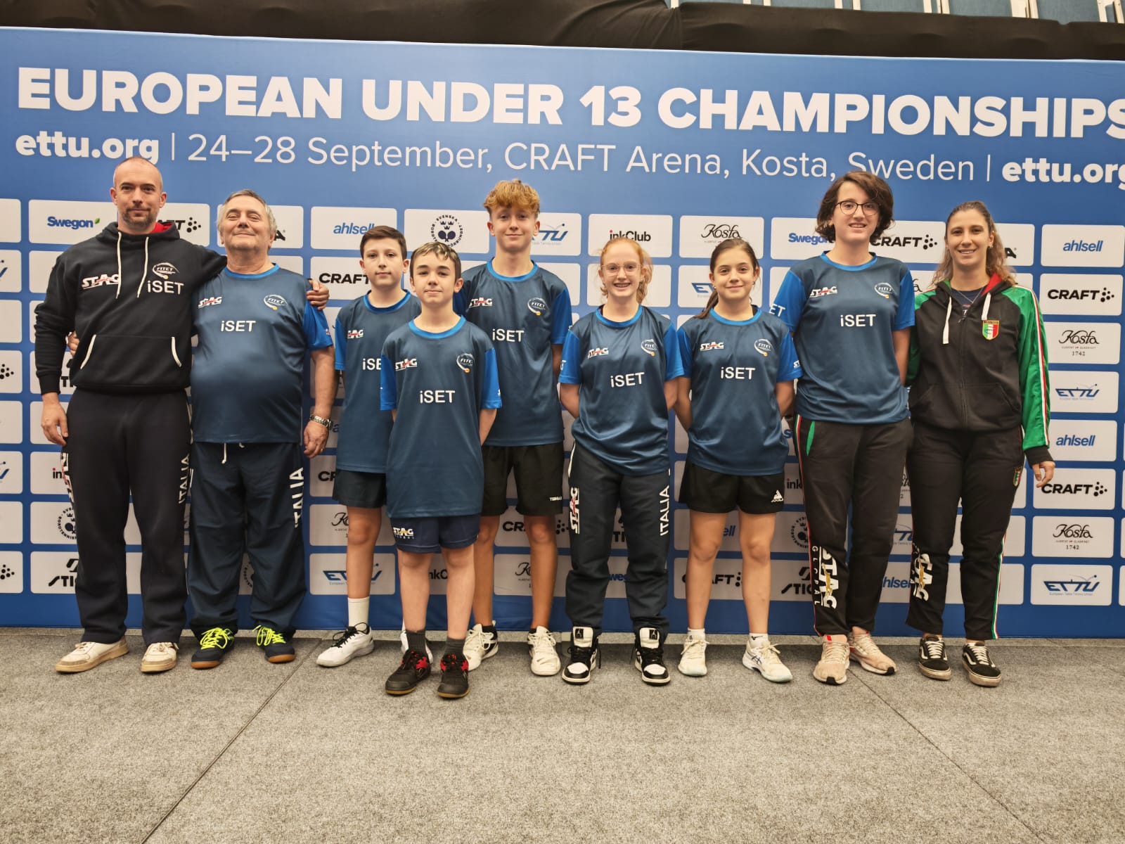 Campionati Europei Under 13 di Kosta 2025 la squadra azzurra
