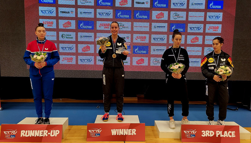 Campionati Europei Under 21 2021 podio singolare femminile