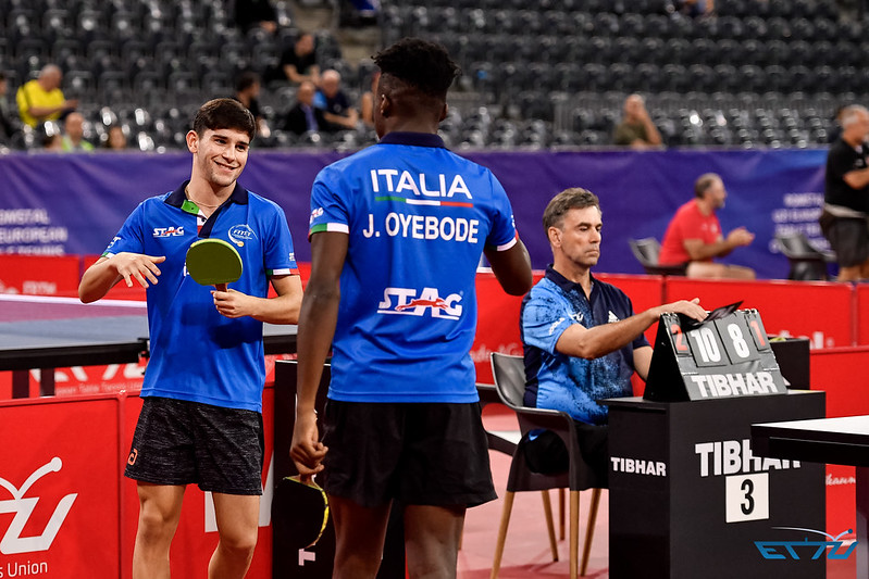 Campionati Europei Under 21 2022 Carlo Rossi e John Oyebode esultano