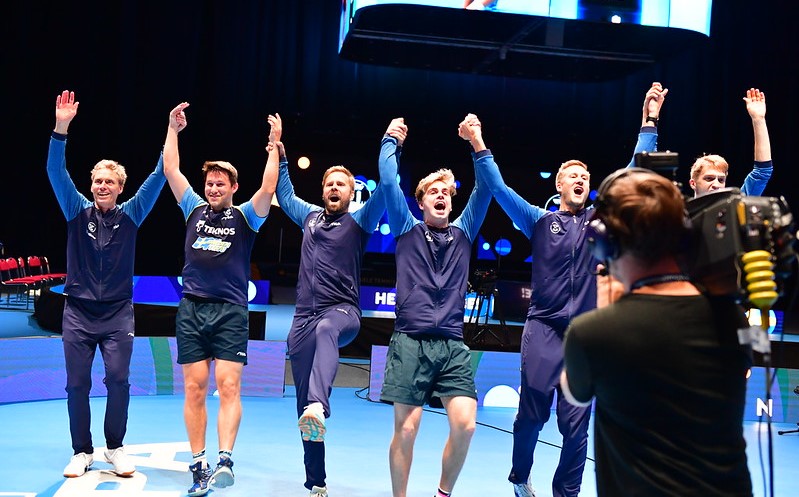 Campionati Europei a squadre 2023 la Svezia maschile esulta